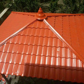 اجرای سقف شیروانی الاچیق نمالمبه