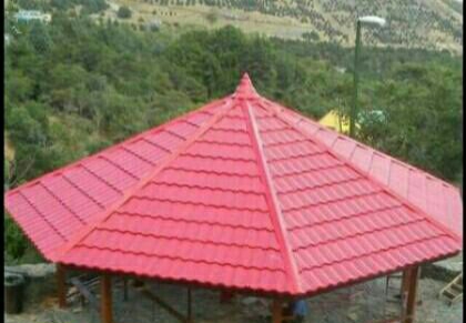 اجرای سقف کرکره ذوذنقه طرح سفال حلب