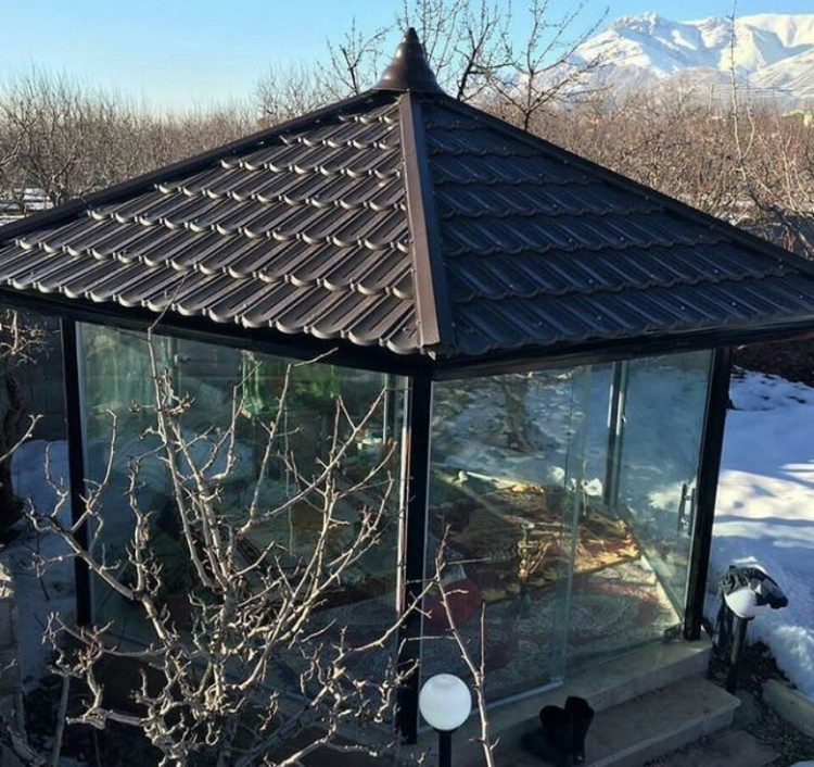 اجرای سقف شیروانی الاچیق نمالمبه