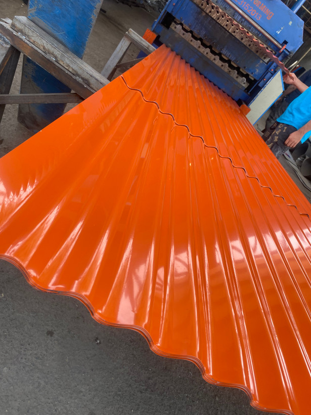 ورق شیروانی کرکره رنگی نارنجی