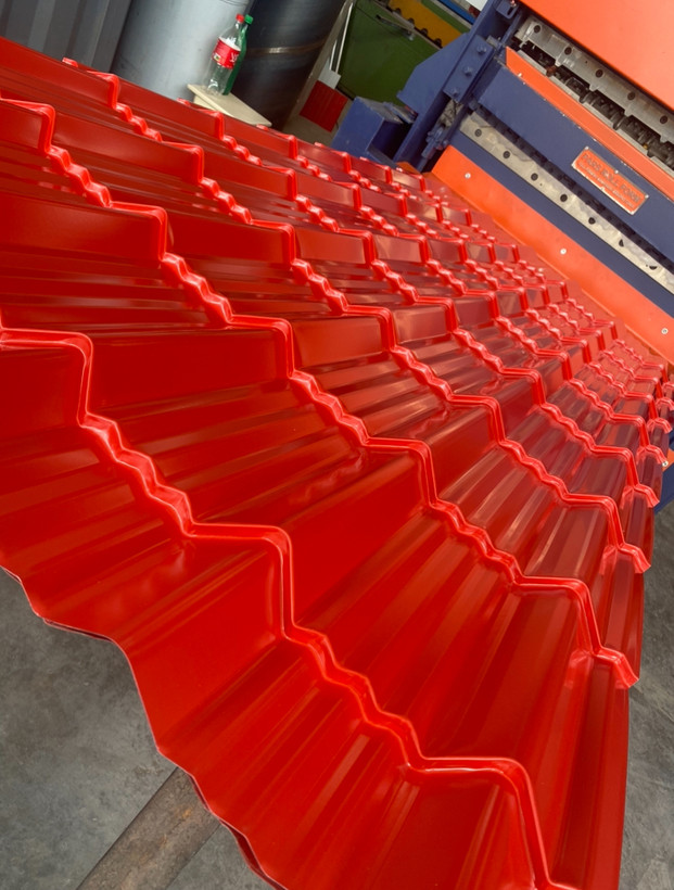 ورق شیروانی طرح سفال جنوا